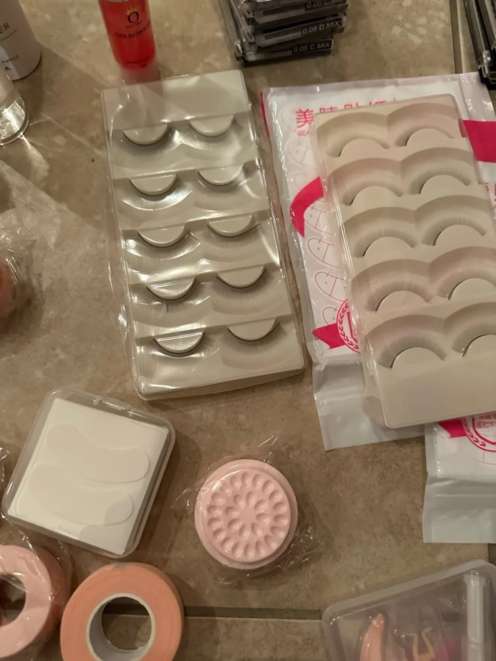 BRAND NEW KOLYBEL EYE LASH KIT INCLUDES LASHES, FOAM,GLUE,TAPES ETC… AS PICTURED